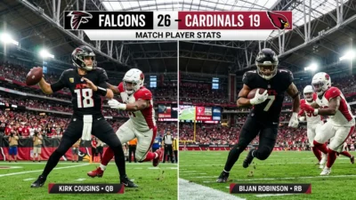 Falcons vs Cardinals Match Player Stats