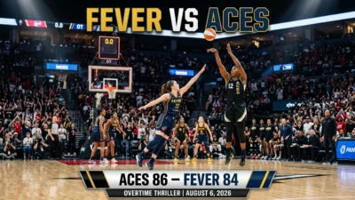 Indiana Fever vs Las Vegas Aces Timeline