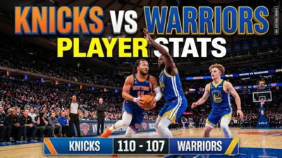 Knicks vs Golden State Warriors Match Player Stats