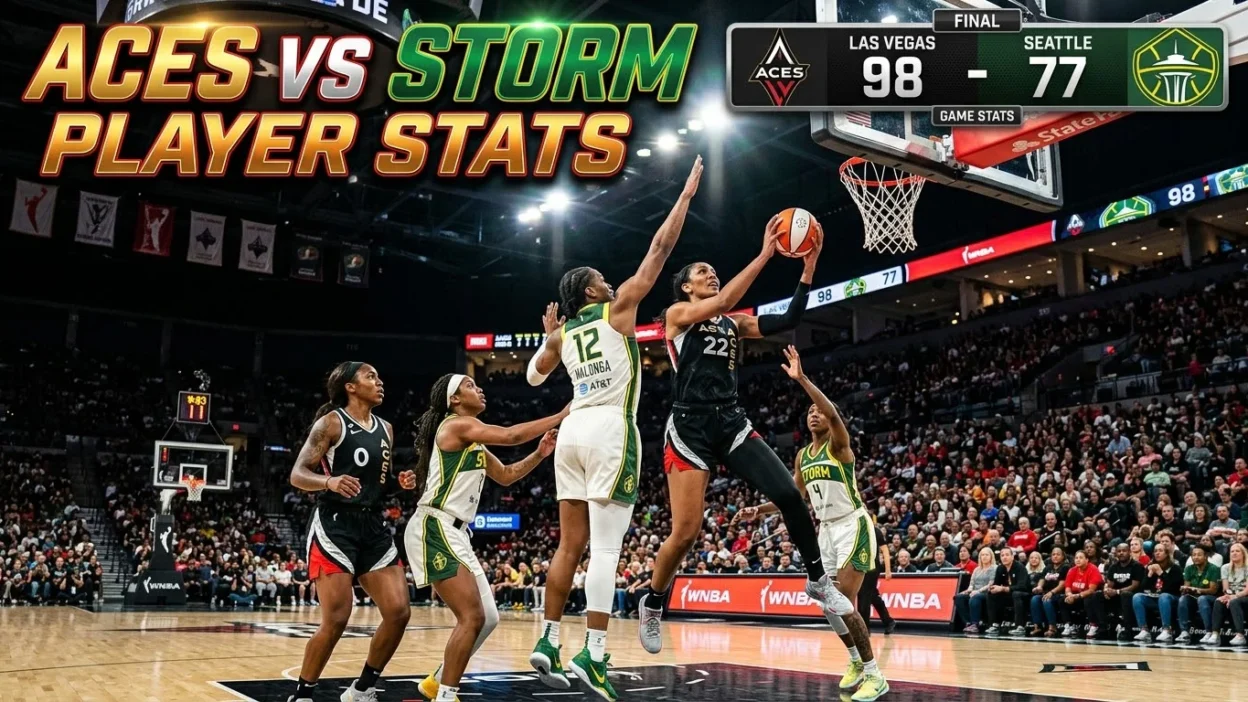Las Vegas Aces vs Seattle Storm Match Player Stats