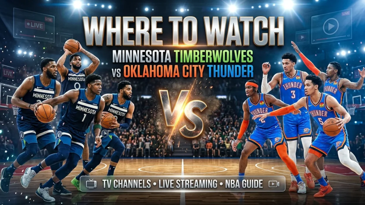 Where to Watch Minnesota Timberwolves vs Oklahoma City Thunder